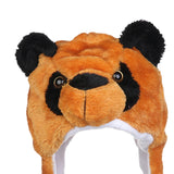 Maxbell Cute Plush Animal Hat Headgear Winter Warm Halloween Stuffed Toy Beanie Bear