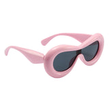 Maxbell Oversized Thick Frame Sunglasses Sun Glasses Eyewear Trendy Women Ladies Pink