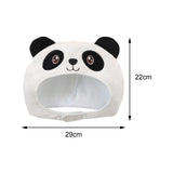 Maxbell Cute Short Plush Panda Hat Funny Novelty Hood for Cosplay Party Dress up