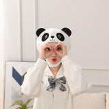 Maxbell Cute Short Plush Panda Hat Funny Novelty Hood for Cosplay Party Dress up