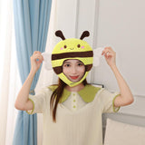 Maxbell Women Men Headwear Dress up Animal Plush Hat for Carnival Halloween