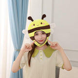 Maxbell Women Men Headwear Dress up Animal Plush Hat for Carnival Halloween