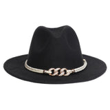 Maxbell Fashion Fedora Hat Cowgirl Trilby Hat Jazz Hat Performance Supplies Party Black and Multicolor