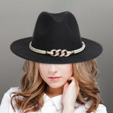 Maxbell Fashion Fedora Hat Cowgirl Trilby Hat Jazz Hat Performance Supplies Party Black and Multicolor