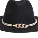 Maxbell Fashion Fedora Hat Cowgirl Trilby Hat Jazz Hat Performance Supplies Party Black and Multicolor