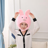 Maxbell Long Eared Rabbit Plush Hat Lightweight for Photo Props Decorations Party