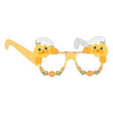 Maxbell 6 Pieces Easter Glasses Frame Easter Bunny Ears Eggs Eyeglasses Photo Prop Style B