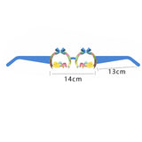 Maxbell 6 Pieces Easter Glasses Frame Easter Bunny Ears Eggs Eyeglasses Photo Prop Style B