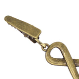 Maxbell Fashionable Clip Fastener Brooch Cloak Clasps for Neckerchief Women Dresses Bronze