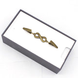 Maxbell Fashionable Clip Fastener Brooch Cloak Clasps for Neckerchief Women Dresses Bronze