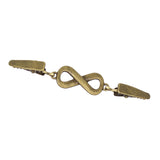Maxbell Fashionable Clip Fastener Brooch Cloak Clasps for Neckerchief Women Dresses Bronze