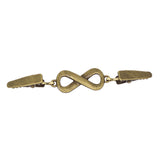Maxbell Fashionable Clip Fastener Brooch Cloak Clasps for Neckerchief Women Dresses Bronze