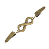 Maxbell Fashionable Clip Fastener Brooch Cloak Clasps for Neckerchief Women Dresses Bronze