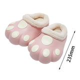 Maxbell Adult Cartoon Slippers Funny Soft Plush Cozy Couple Warm House Shoes Pink