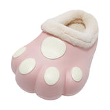 Maxbell Adult Cartoon Slippers Funny Soft Plush Cozy Couple Warm House Shoes Pink