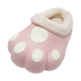 Maxbell Adult Cartoon Slippers Funny Soft Plush Cozy Couple Warm House Shoes Pink