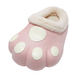 Maxbell Adult Cartoon Slippers Funny Soft Plush Cozy Couple Warm House Shoes Pink