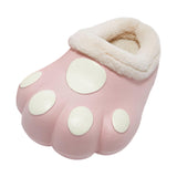 Maxbell Adult Cartoon Slippers Funny Soft Plush Cozy Couple Warm House Shoes Pink