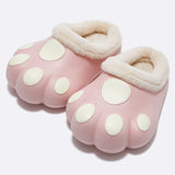 Maxbell Adult Cartoon Slippers Funny Soft Plush Cozy Couple Warm House Shoes Pink