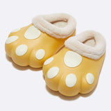 Maxbell Adult Cartoon Slippers Funny Soft Plush Cozy Couple Warm House Shoes Yellow