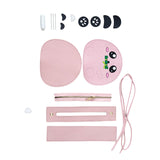 Maxbell DIY Leather Bag Making Hand Knitting Craft Project Handbag Gifts for Friends Pink