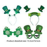 Maxbell 4x ST Patricks Day Glasses Headband Photo Props Costume Accessories Unisex