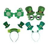 Maxbell 4x ST Patricks Day Glasses Headband Photo Props Costume Accessories Unisex