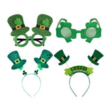 Maxbell 4x ST Patricks Day Glasses Headband Photo Props Costume Accessories Unisex
