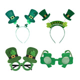 Maxbell 4x ST Patricks Day Glasses Headband Photo Props Costume Accessories Unisex