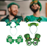 Maxbell 4x ST Patricks Day Glasses Headband Photo Props Costume Accessories Unisex