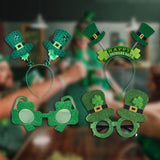 Maxbell 4x ST Patricks Day Glasses Headband Photo Props Costume Accessories Unisex