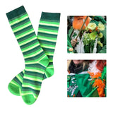 Maxbell Striped Stockings Popular ST Patricks Day Fashion for Cosplay Costume Girl Stripe