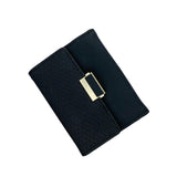 Maxbell Pocket wallet Practical Convenience with 11 Card Slots Storage Travel Black
