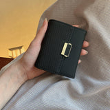 Maxbell Pocket wallet Practical Convenience with 11 Card Slots Storage Travel Black