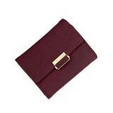Maxbell Pocket wallet Practical Convenience with 11 Card Slots Storage Travel Red