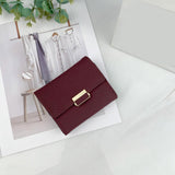 Maxbell Pocket wallet Practical Convenience with 11 Card Slots Storage Travel Red