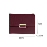 Maxbell Pocket wallet Practical Convenience with 11 Card Slots Storage Travel Red