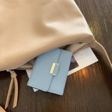 Maxbell Pocket wallet Practical Convenience with 11 Card Slots Storage Travel Blue