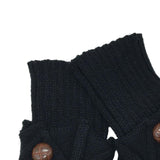 Maxbell Leg Warmers Knitted Winter Warm Fashion Toppers Stockings Womens Boot Cuffs black