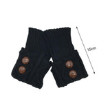 Maxbell Leg Warmers Knitted Winter Warm Fashion Toppers Stockings Womens Boot Cuffs black