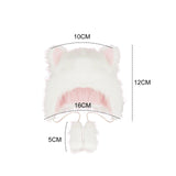 Maxbell Cat Plush Hat Unisex Cute Portable fashion Funny for New Year Outdoor Pink