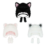 Maxbell Cat Plush Hat Unisex Cute Portable fashion Funny for New Year Outdoor Pink