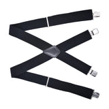 Maxbell Casual Men Suspenders Elastic Straps Comfortable Trousers Suspender Adults Black
