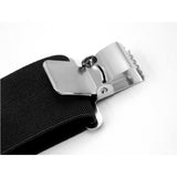 Maxbell Casual Men Suspenders Elastic Straps Comfortable Trousers Suspender Adults Black