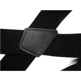Maxbell Casual Men Suspenders Elastic Straps Comfortable Trousers Suspender Adults Black