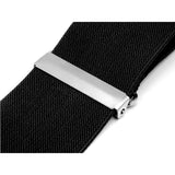 Maxbell Casual Men Suspenders Elastic Straps Comfortable Trousers Suspender Adults Black