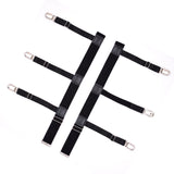 Maxbell 2Pcs Professional Leg Garters Suspenders Shirt Stay for Adults Unisex