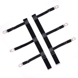 Maxbell 2Pcs Professional Leg Garters Suspenders Shirt Stay for Adults Unisex