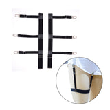 Maxbell 2Pcs Professional Leg Garters Suspenders Shirt Stay for Adults Unisex