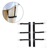 Maxbell 2Pcs Professional Leg Garters Suspenders Shirt Stay for Adults Unisex